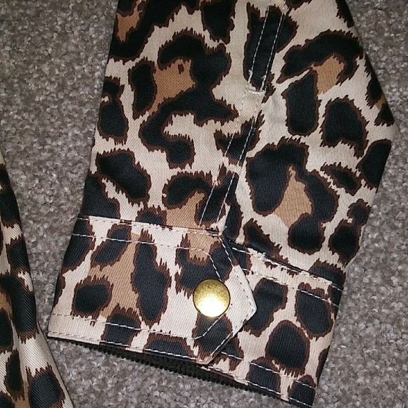 NWT Sz XS J Crew Leopard Print Utility Barn Jacket - Picture 8 of 12